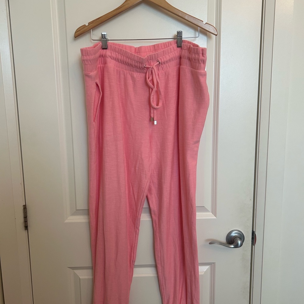 Pink Drawstring Lounge Pants part of set